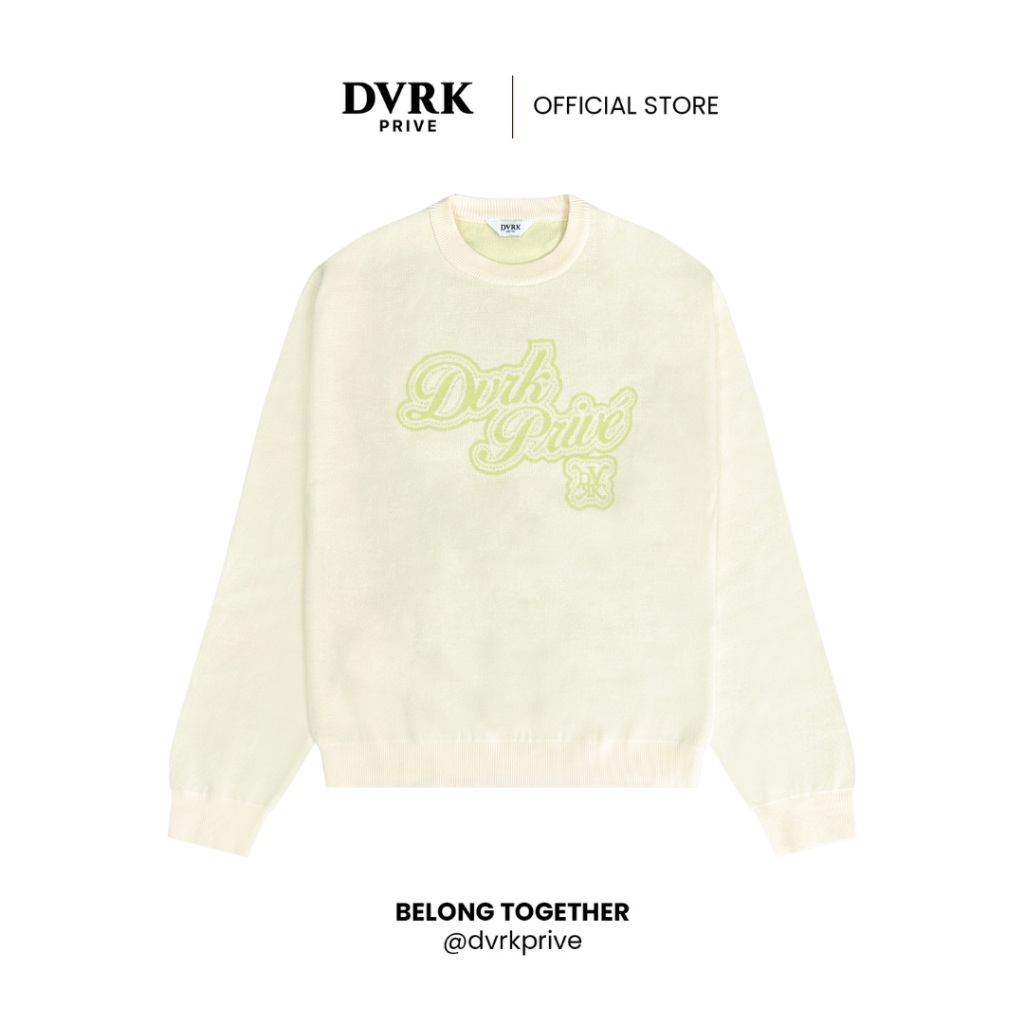 Áo Sweater Nam Nữ Form Regular DVRK Privé Vải Knit FLOW Local Brand Cao Cấp Thoải Mái Màu Xanh Mint