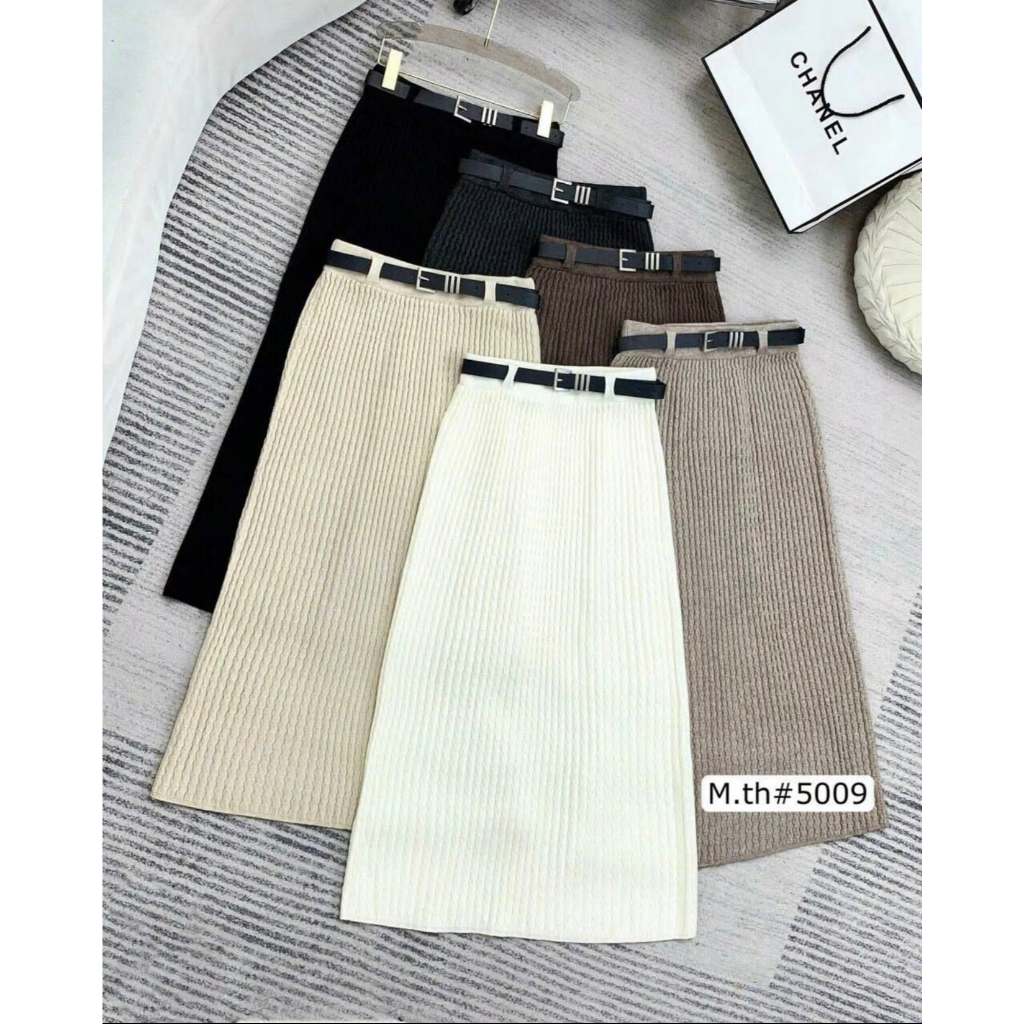Chân váy len thừng kèm đai dáng rộng dài 85cm | BigBuy360 - bigbuy360.vn
