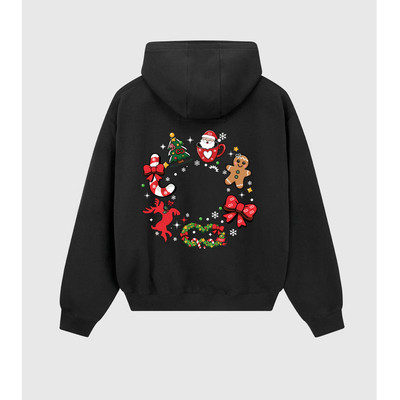 [BST GIÁNG SINH] Áo Nỉ Mũ BOO Overfit Unisex In Họa Tiết Sáng Tạo Chất Liệu Dày Dặn, Cao Cấp Giữ Nhiệt Tốt