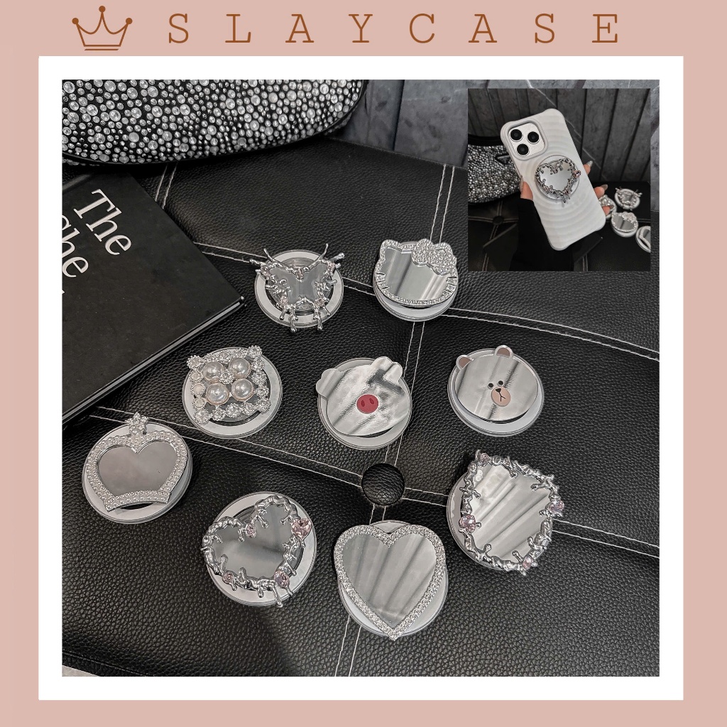 POPSOCKET MAGSAFE casetife MẪU GƯƠNG sang chảnh tiên lợi cho các dòng điện thoại