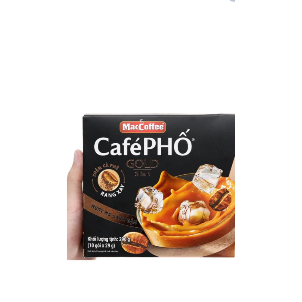 Cà phê Phố Gold 3 in1 (10 gói; 290g/1 gói)
