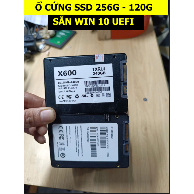 Ổ Cứng SSD 256 GB  VS 120GB Cài Sẵn Win 10,SSD 120gb Các Hãng