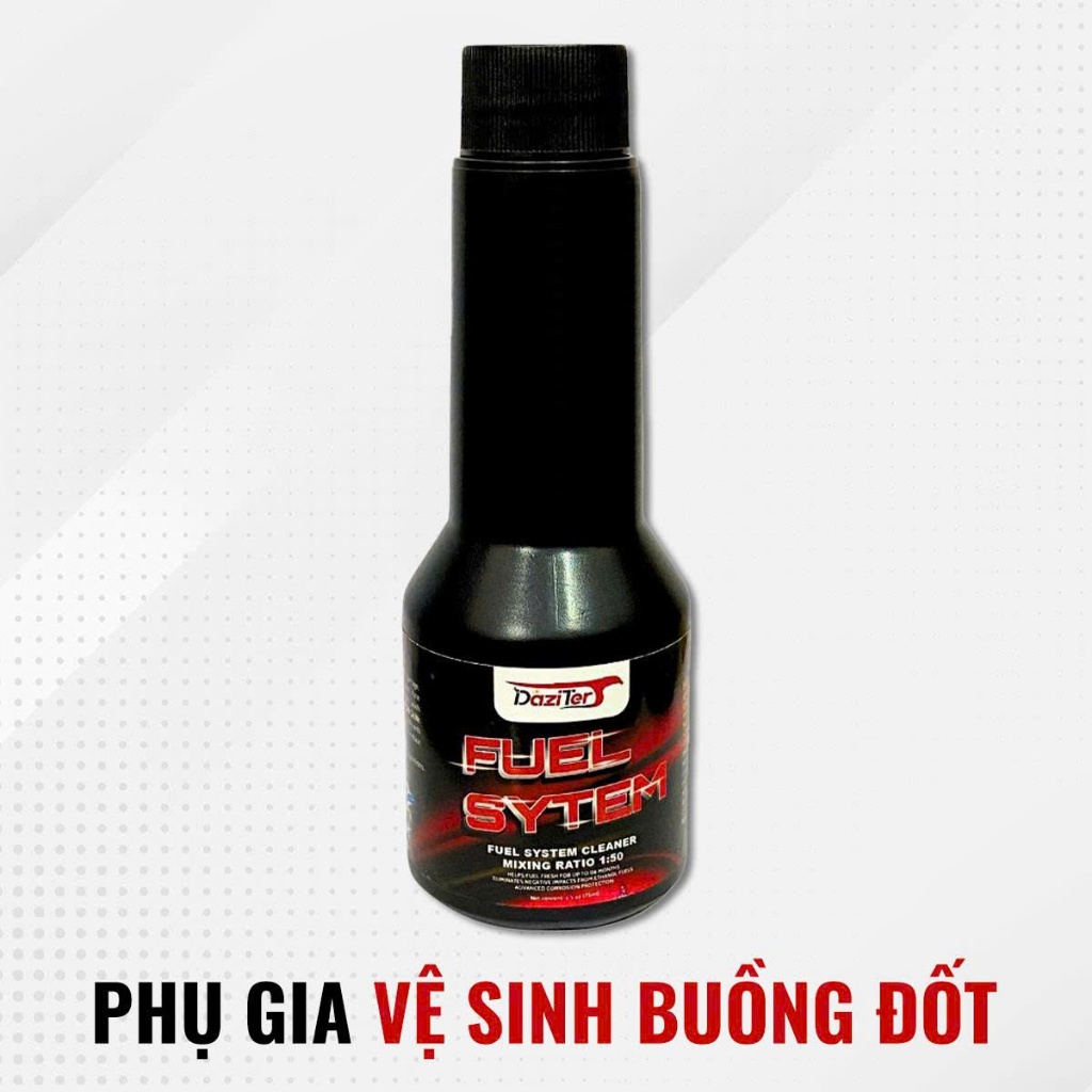 Combo Chai Phụ Gia Súc Béc, Vệ Sinh Kim Phun, Buồng Đốt Xăng Daziter 70ml Nhập USA - Khử xăng E10