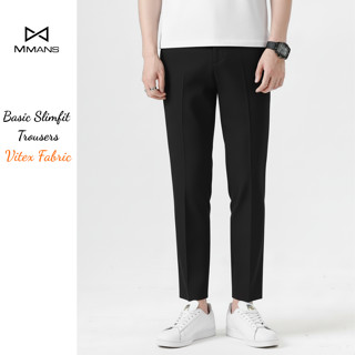 Quần âu nam MMANS chất vải vitex ống côn co giãn dáng slimfit ôm body