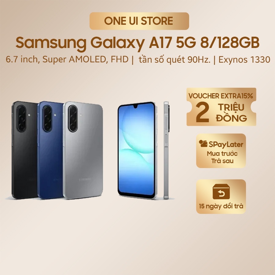 Điện thoại Samsung Galaxy A17 5G 8/128GB - Chính Hãng 100% - ONE UI STORE [hỏa tốc]
