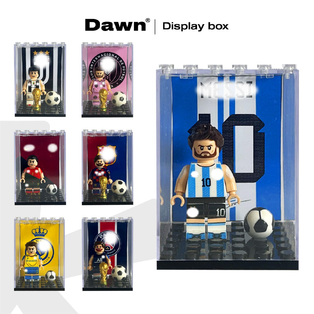 Mô Hình Lắp Ráp Trưng Bày - Mô Hình Minifig Cầu Thủ Bóng Đá - Mô Hình Siêu Sao Bóng Rổ Quốc Tế - THE DAWN LAB