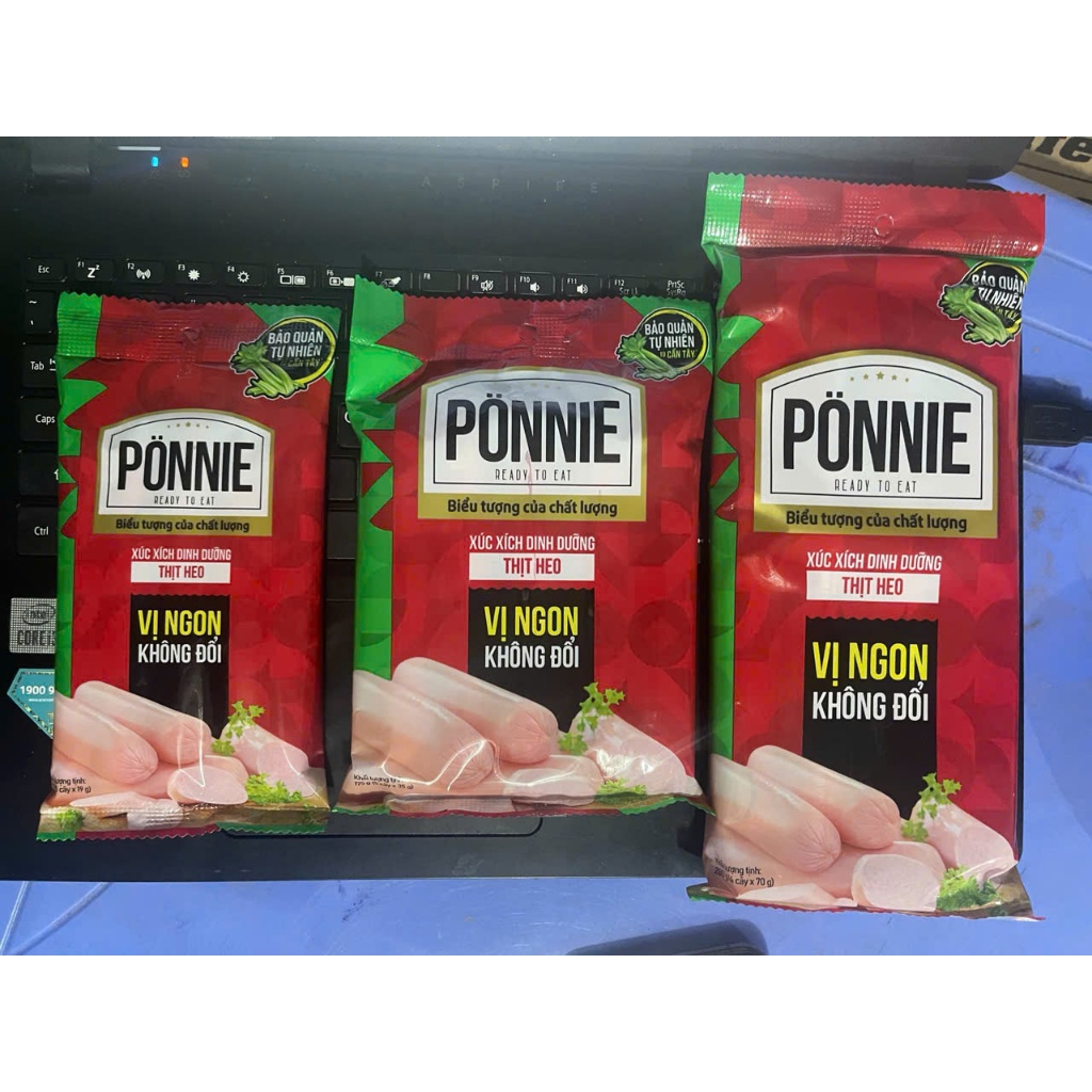 Xúc Xích Dinh Dưỡng Thịt Heo Ponnie gói 95g/175g/280g