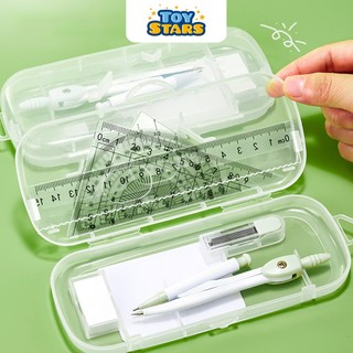 Bộ Compa Ê Ke Thước Kẻ 8 In 1 – Dụng Cụ Hình Học Cơ Bản Cho Học Sinh