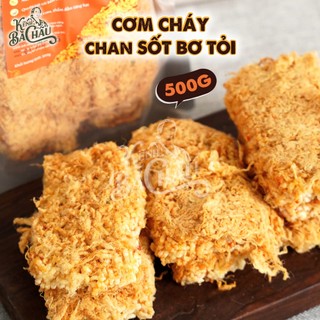 Cơm Cháy Sốt Bơ Tỏi Chà Bông 500gr - Gạo nếp cái hoa vàng, Bơ béo tỏi thơm, Chà bông đầy tràn
