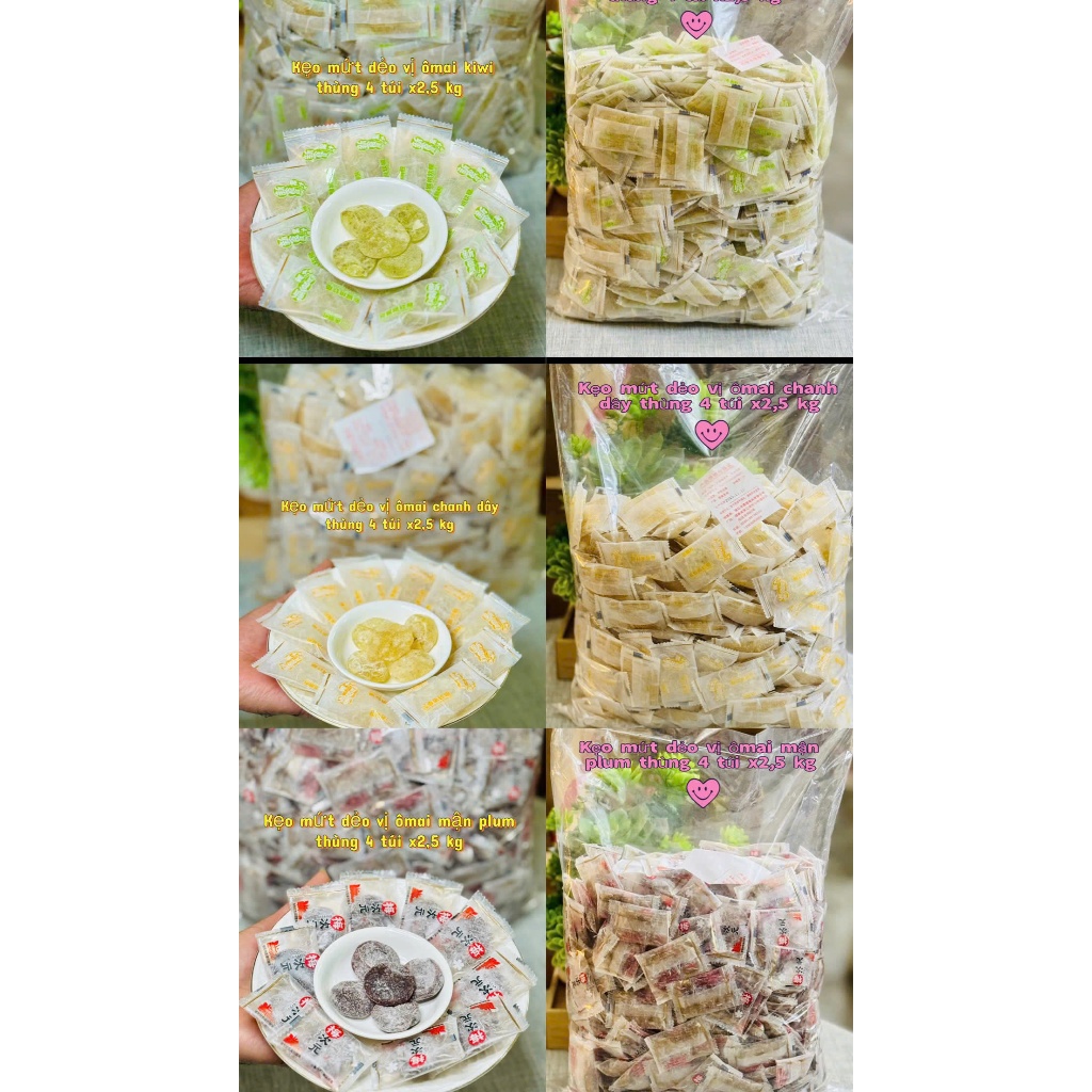[Dưỡng chất]100g Kẹo mứt trái cây/Kẹo dẻo Kiwi/Kẹo dẻo chanh leo/Kẹo dẻo mận Plum/Kẹo mứt dẻo vị ô m