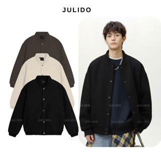  Áo khoác dạ nam JULIDO trơn trần bông ba lớp hottrend thanh lịch 