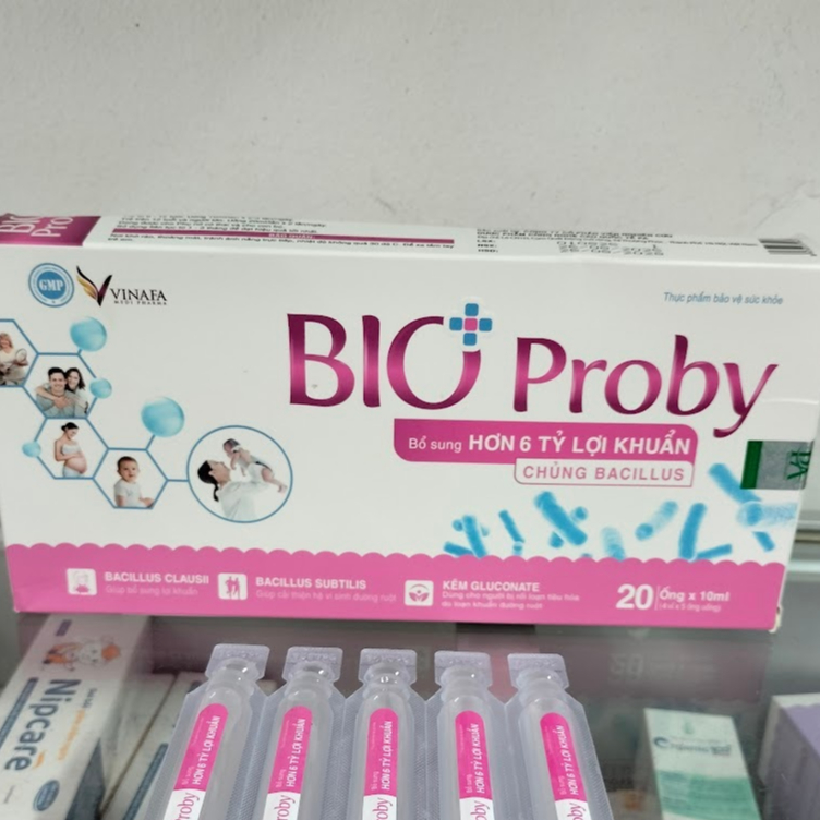 Men vi sinh BIO Proby Vinafa - Bổ sung 6 tỷ lợi khuẩn Bacillus giúp tăng cường tiêu hóa 20 ống