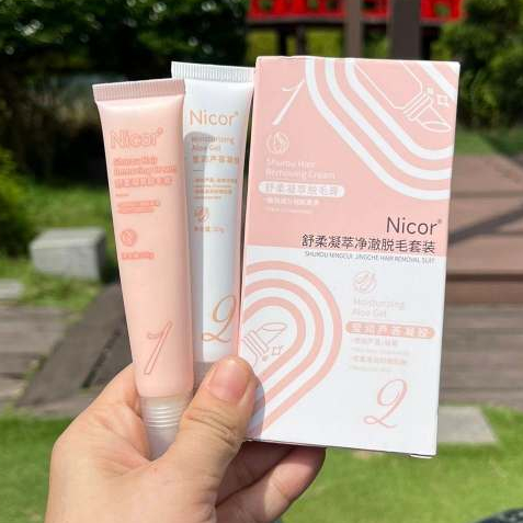 Kem Tẩy Lông Nicor Dịu Nhẹ Cho Mặt Và Môi