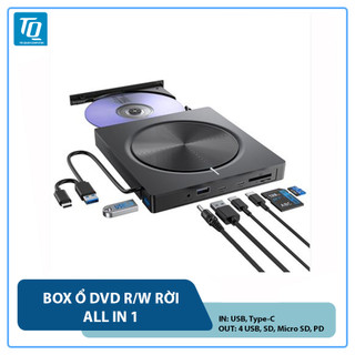 Ổ Đĩa DVD Gắn Ngoài Cổng Type-C USB 3.0 DVD Rw VCD Cho Laptop Máy Tính