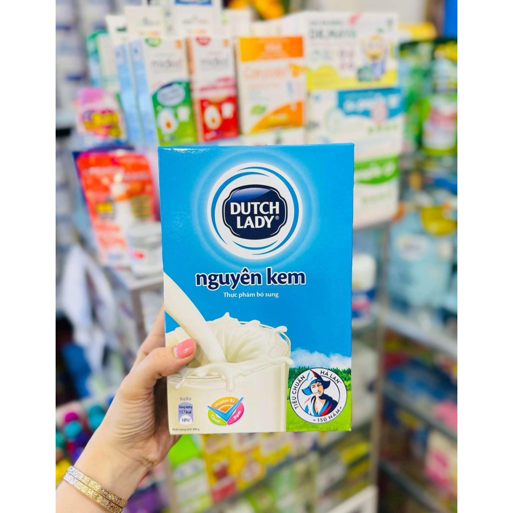 Sữa Bột Nguyên Kem Dutch Lady 400g hộp giấy