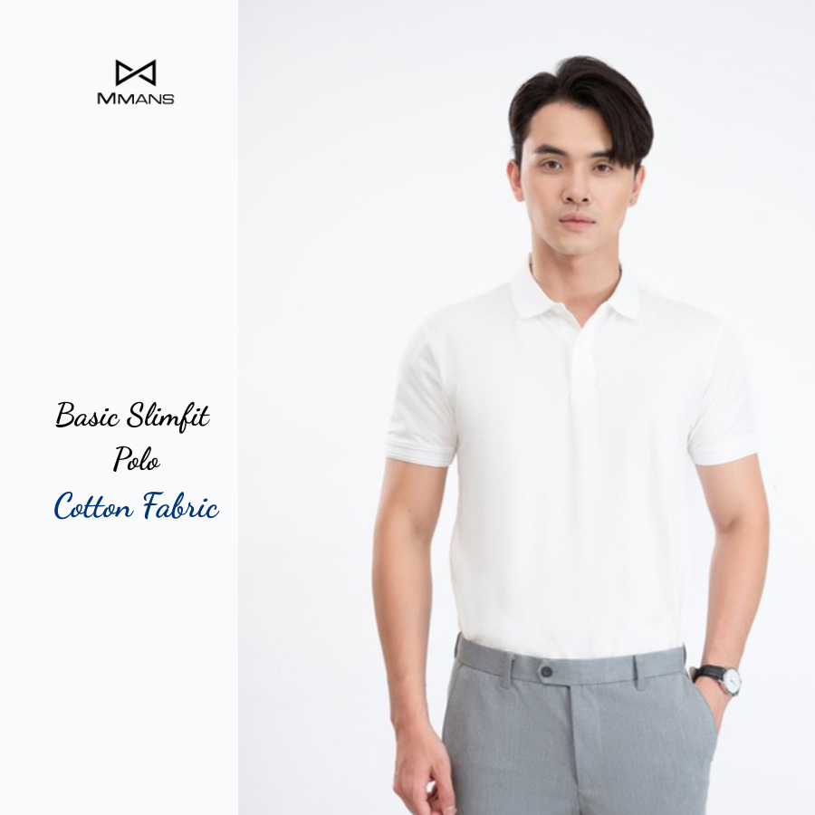 Áo polo MMANS basic đơn giản tinh tế chất vải Cotton poly cao cấp co giãn 4 chiều không nhăn nhàu