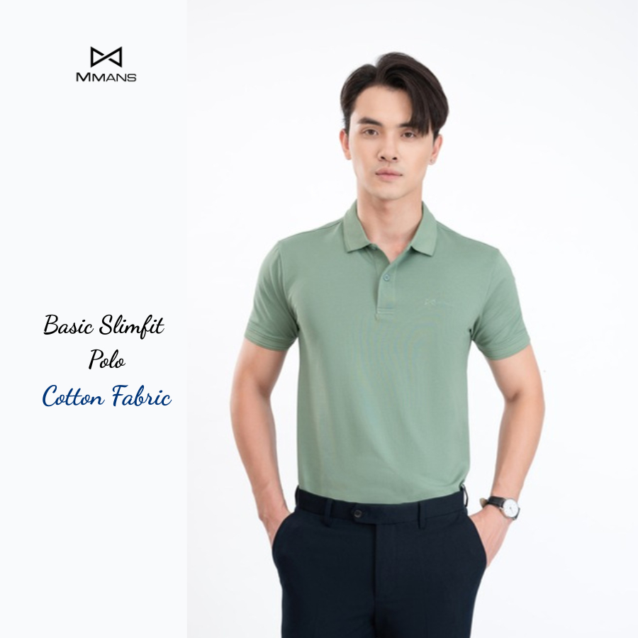 Áo polo MMANS Basic đơn giản tinh tế chất vải Cotton poly cao cấp co giãn 4 chiều không nhăn nhàu cá
