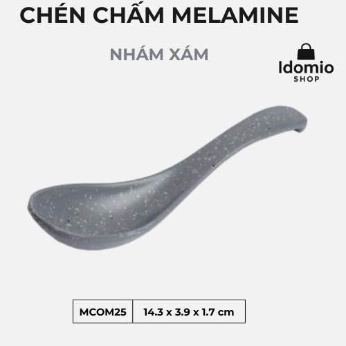 Muỗng Nhựa Cơm Nhám Xám- Mno025NX