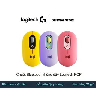 Chuột Logitech POP, chuột Bluetooth, chuột không tiếng ồn, bảo hành một năm, giao hàng trong ngày