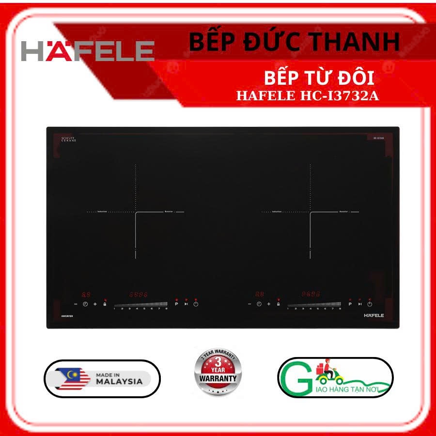 Bếp Từ Đôi HAFELE HC-I3732A Mặt Kính Scholl Ceran Đức, Bảo Hành 3 Năm