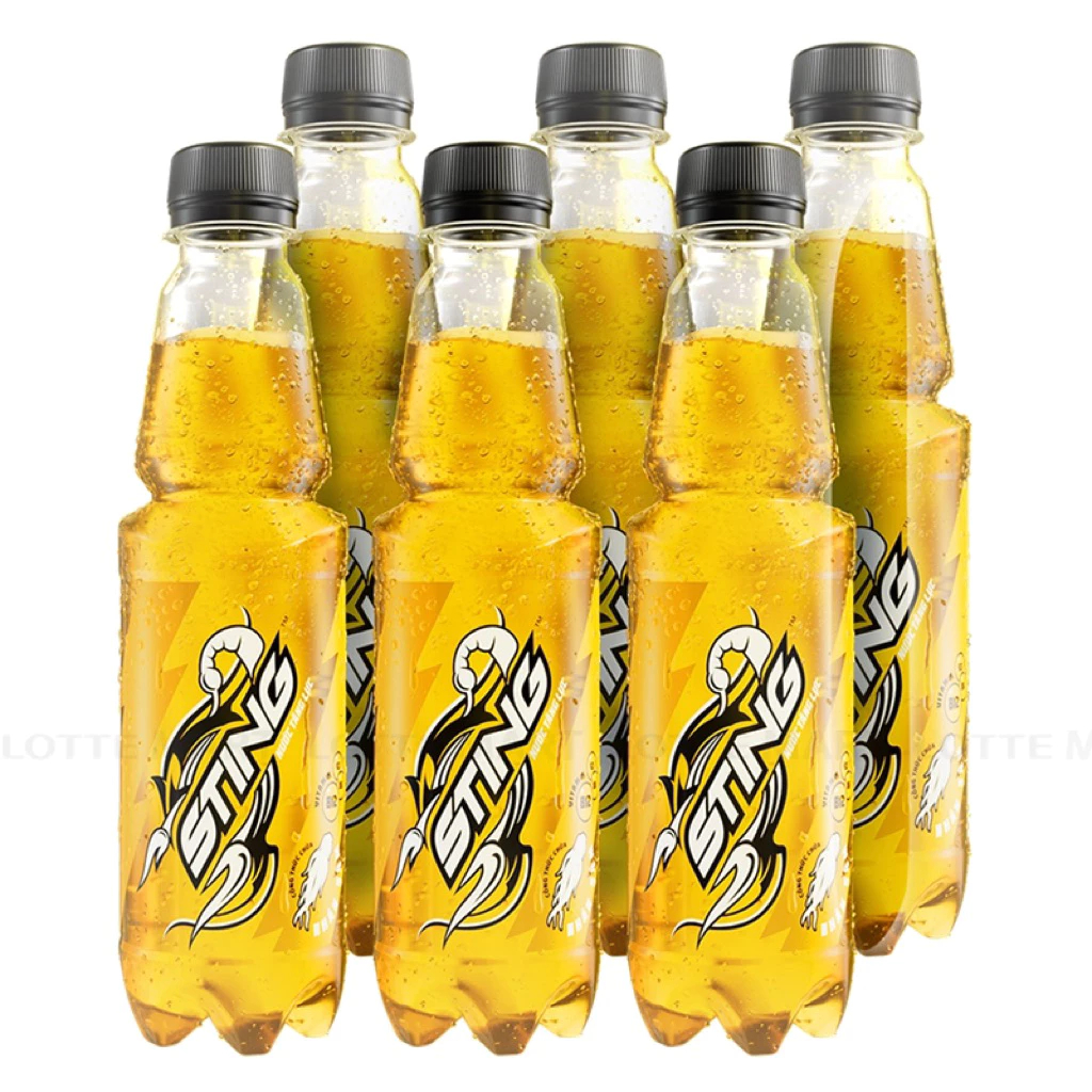 [Lốc 6 Chai] Nước Tăng Lực Sting Vàng Chai 330ML.