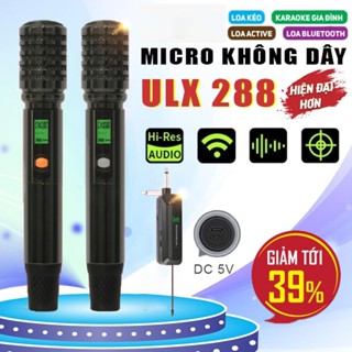  Micro Karaoke ULX288 Pro Tần Sóng UHF Đầu Micro Lọc Tiếng Chuẩn Chất Âm Chân Thực,Sóng Xa. 