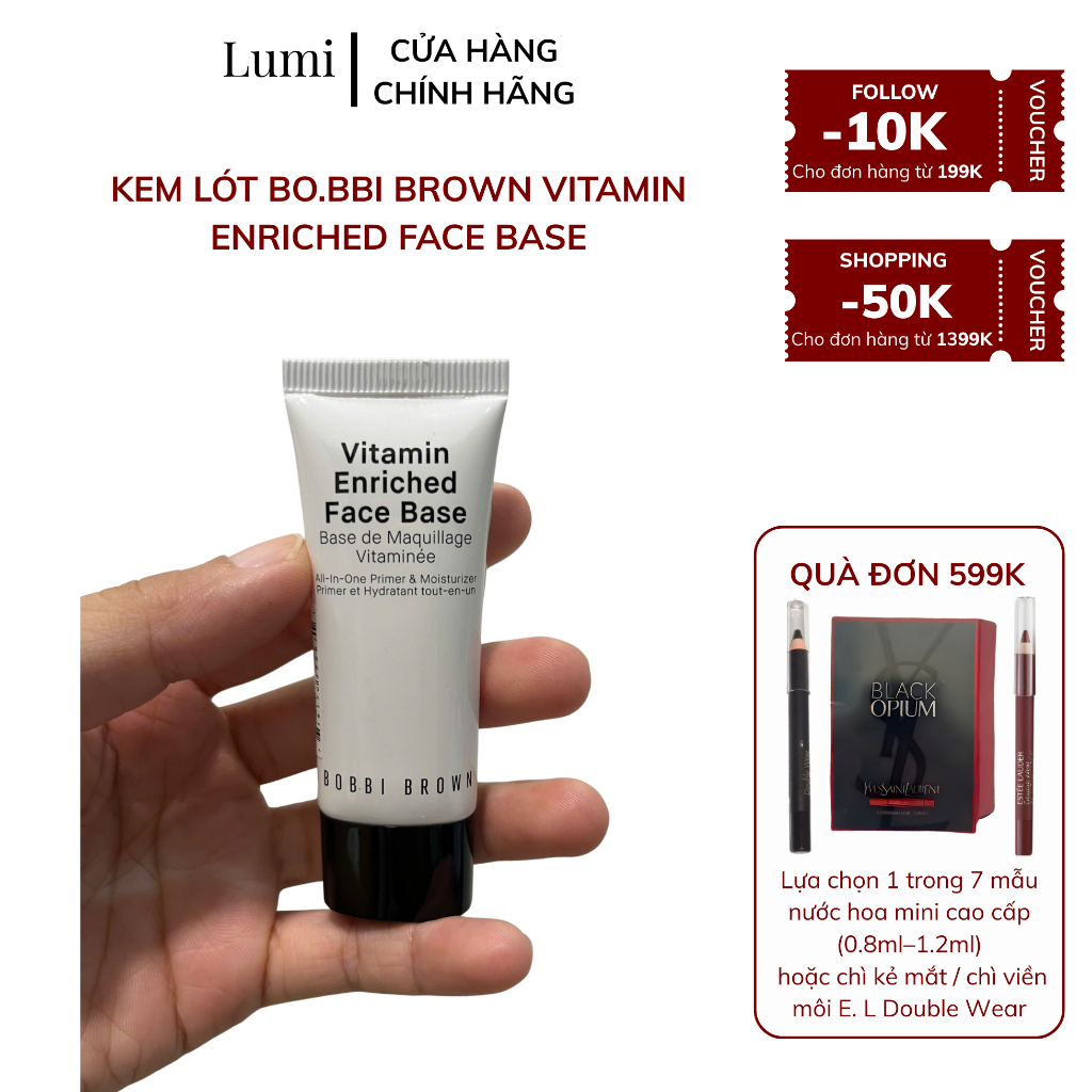 [AUTHENTIC] Kem Lót B.o.b.bi Brown Vitamin Enriched Face Base – Tiện Lợi, Dưỡng Ẩm Kiềm Dầu, Nền Lì Mướt - LumiCosmetics