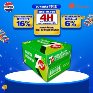   SALE 15.12  Thùng 24 Chai Nước Ngọt Giải Khát Có Gaz 7Up  600ml chai  
