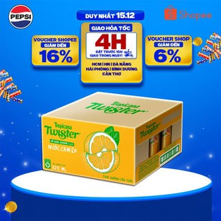   SALE 15.12  Thùng 24 Chai Nước Trái Cây Twister Cam  320ml  chai  