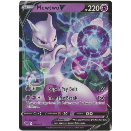 [Thẻ bài Pokemon TCG] Mewtwo V - 030/078 - Ultra Rare