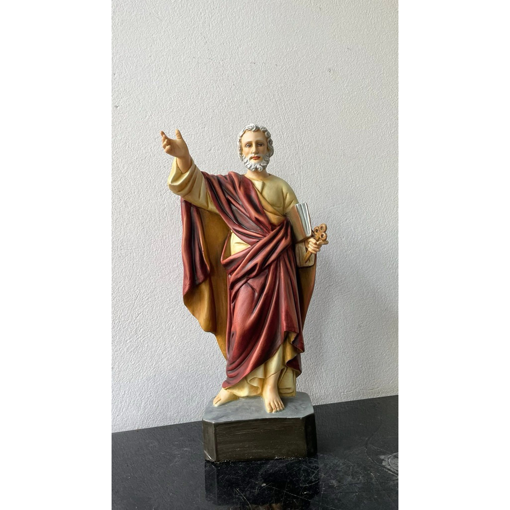 ✨ Tượng Thánh Phêrô (St. Peter) - Cao 40cm, Composite Giả Cổ ✨
