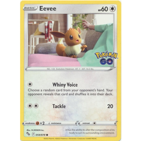 [Thẻ bài Pokemon TCG] Eevee - 054/078 - Common