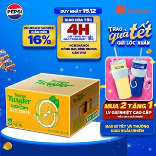   SALE 15.12  Thùng 24 Chai Nước Trái Cây Twister Cam  450ml chai  