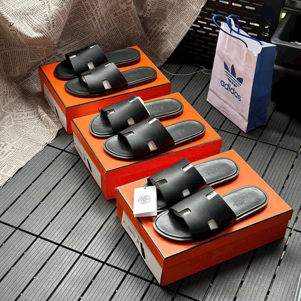 Dép Hm Izmir Sandal DHM44 Màu Đen full cổ điển