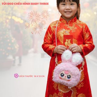  Túi Đeo Chéo Cho Bé Baby Three Ví Đeo Cho Bé Đi Chơi Ngày Tết Kích Thước 16Cm Bobesu 