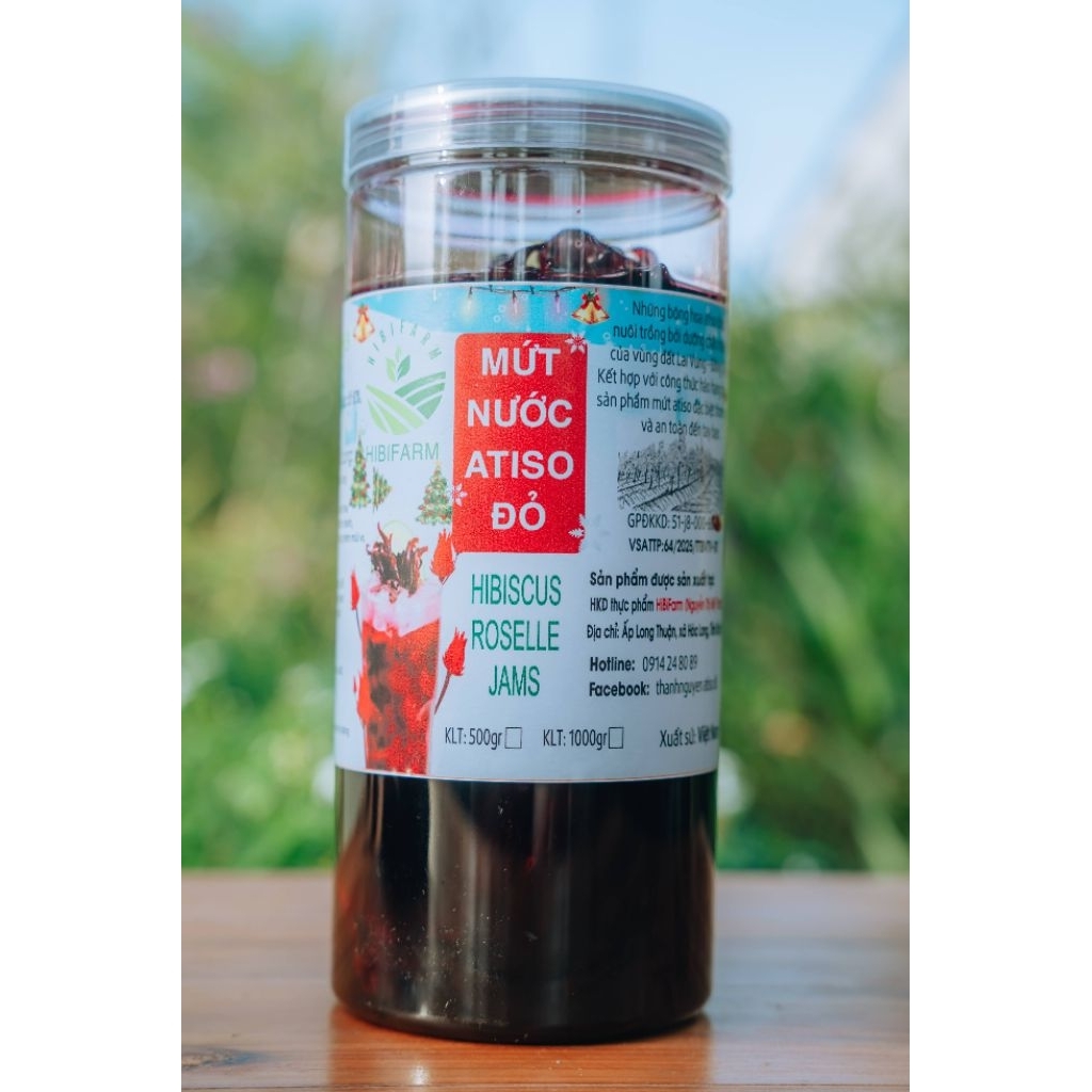 Mứt atiso đỏ kèm nước cốt atiso đỏ hộp 1kg