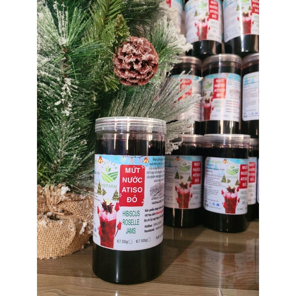 MỨT ATISO ĐỎ(CỐT ATISO ĐỎ VÀ MỨT HOA)HŨ 1KG