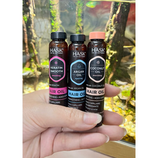  Dầu dưỡng phục hồi làm bóng tóc Hask: Hair Oil Argan keratil coconut 18ml & 59ml chính hãng 