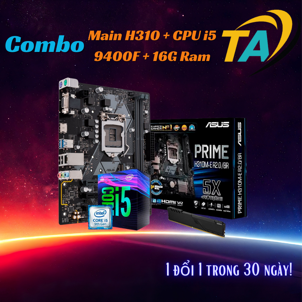 Bộ combo lk Máy Tính h310 b360 b365 i5 9400f i5 8400 ram 8gb 16gb