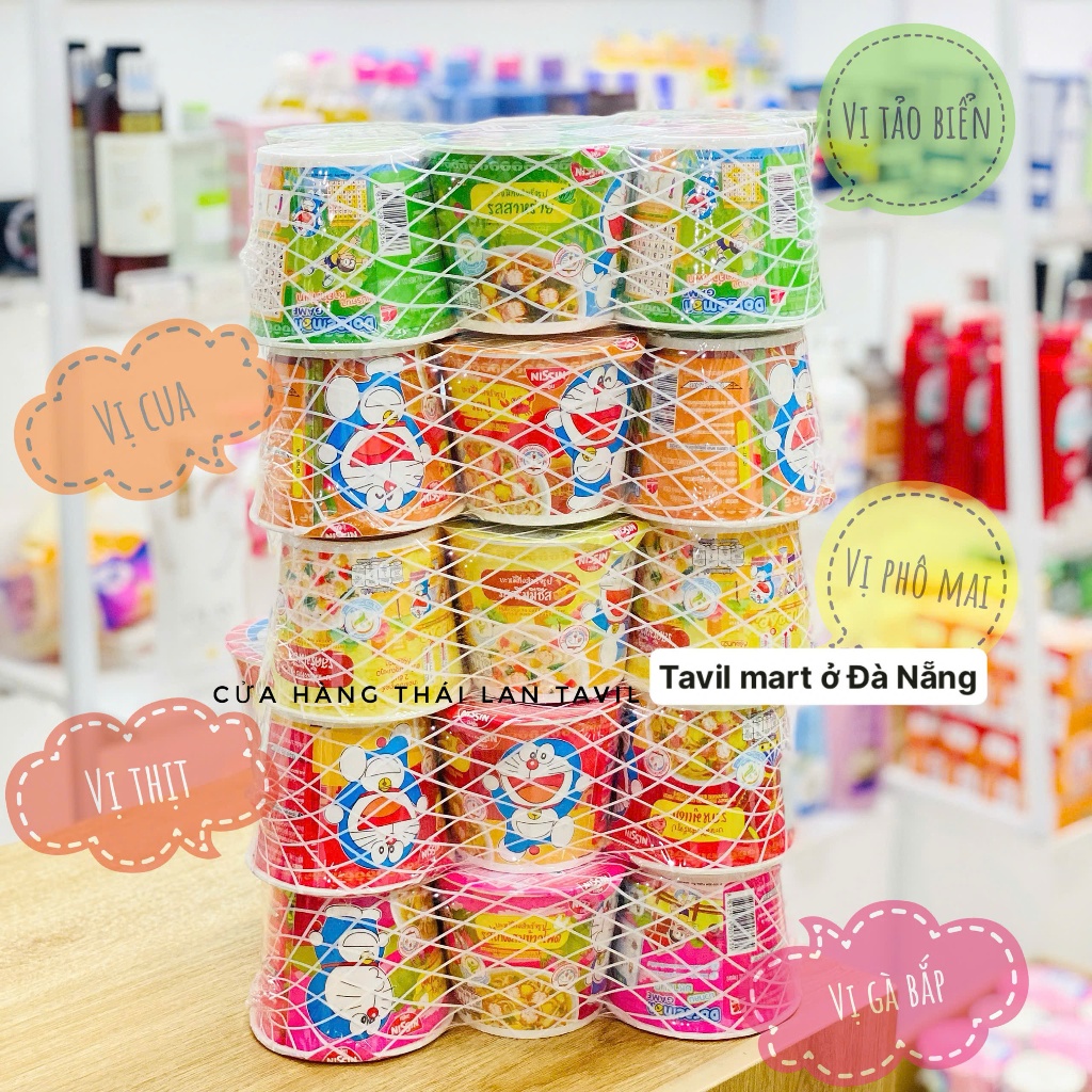 Mì ly Doraemon hãng Nissin siêu ngon