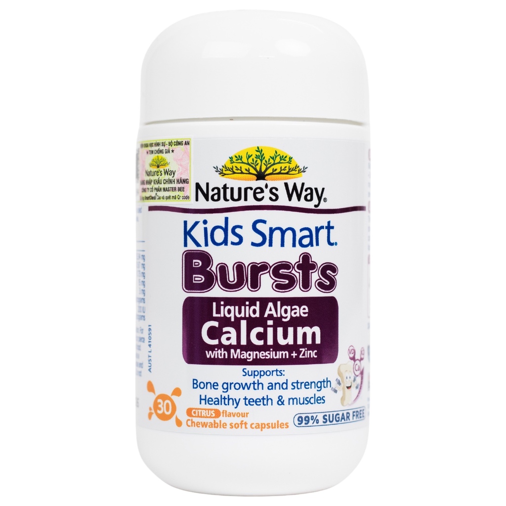 Sỉ 25 hộp Canxi Tảo Biển Đỏ Nature's Way  Bổ Sung Canxi, Magie, Vitamin K2, Giúp Xương Bé Chắc Khỏe 