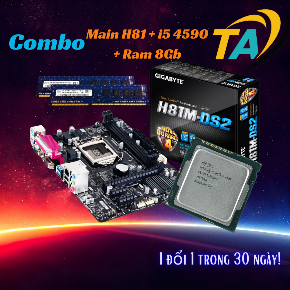 Bộ combo lk  Máy Tính Bàn  h81 i5 ram 8gb cũ