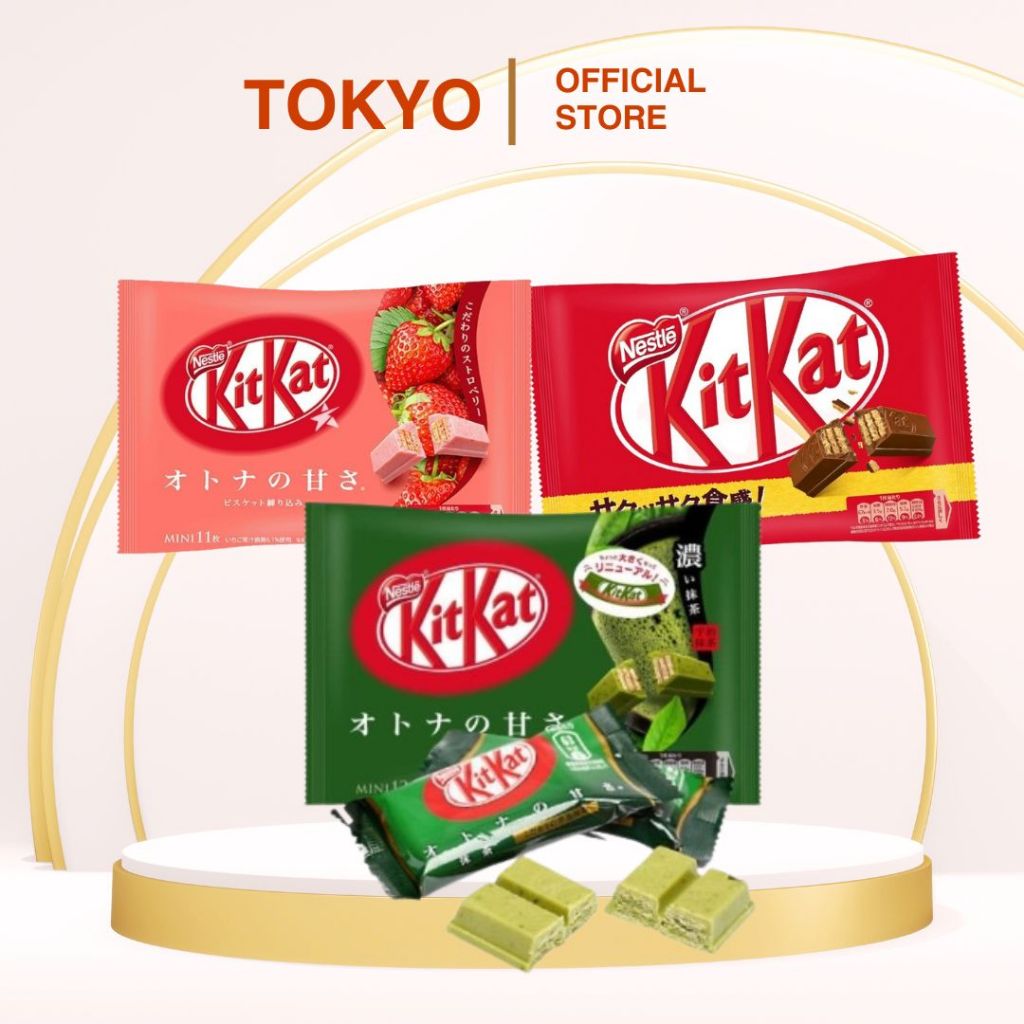 Bánh kẹo Kitkat socola nội địa Nhật Bản thơm ngon, bánh kitkat nhật bản đủ vị, bánh kitkat trà xanh