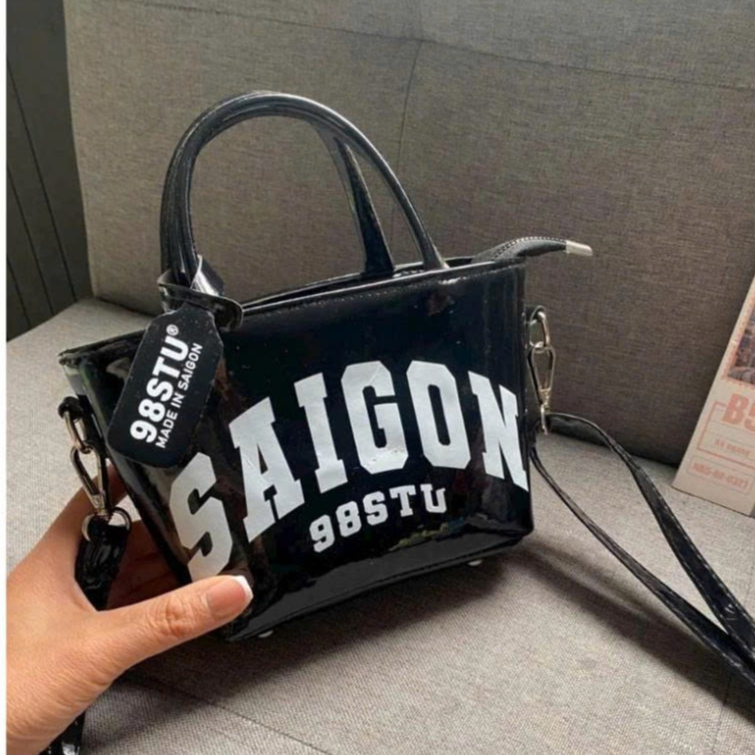 Túi Xách Nữ Mini SAIGON 98STU – Túi Đeo Chéo & Xách Tay Thời Trang, Da PU Bóng Mềm Cao Cấp - HT328