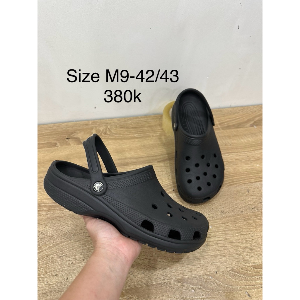 sục crocs 2hand size M9-42/43 độ mới cao, hình chụp thật