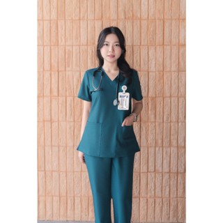  Bộ Scrubs Bác Sĩ Nữ Bloudi Plus quần áo phòng mổ đồng phục phẫu thuật đồng phục spa vải cao cấp 