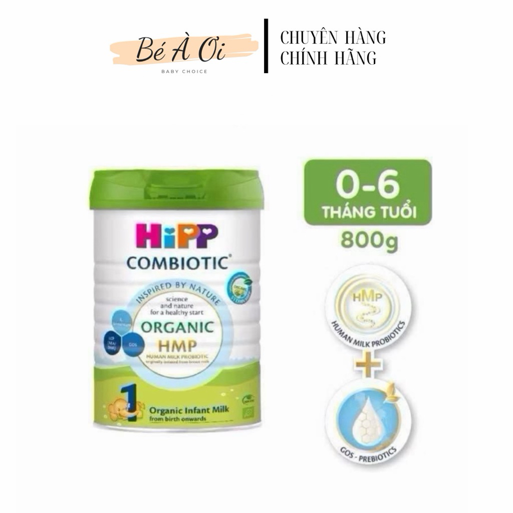 Sữa bột công thức HIPP 1 Organic Combiotic 800g ( cho trẻ từ 0 - 6 tháng )