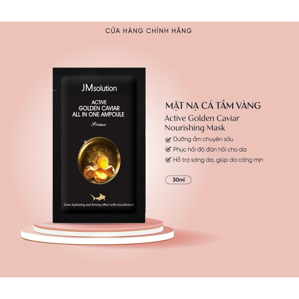 Mặt nạ JM solution - mặt nạ trứng cá tằm vàng