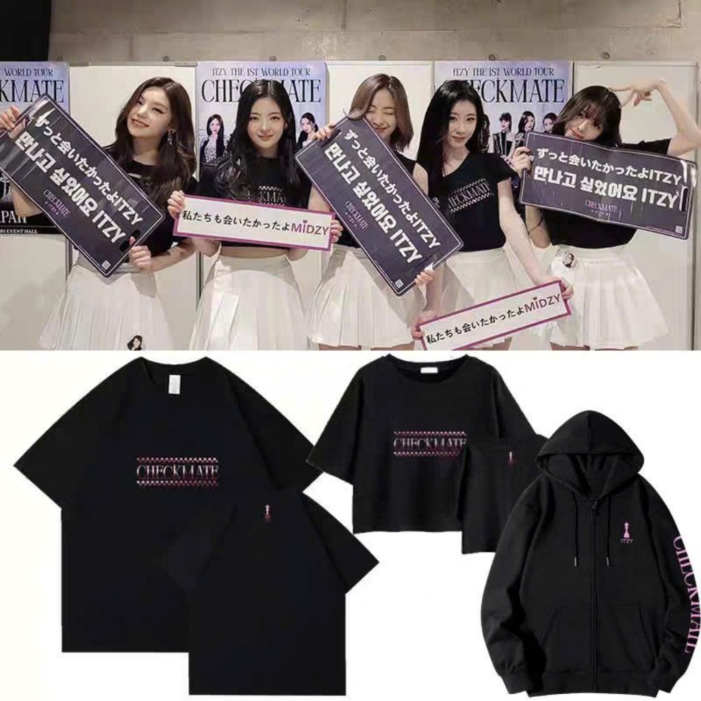Áo thun + hoodie concert ITZY - 1st World Tour 'Checkmate'