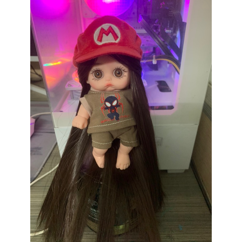 nón cho doll 5in. mũ cho búp bê doll 5in đáng iu. mũ mario